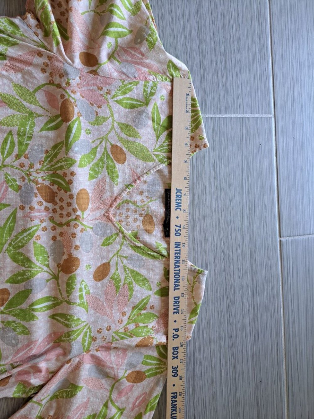 Gudrun Sjödén Multicolor Floral Print Organic Cotton Dress Side Pockets Size M - Picture 8 of 11